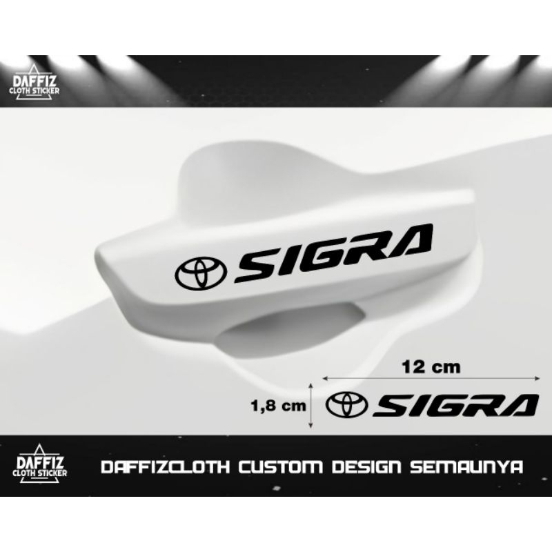 Stiker cutting Sigra Handle pintu mobil