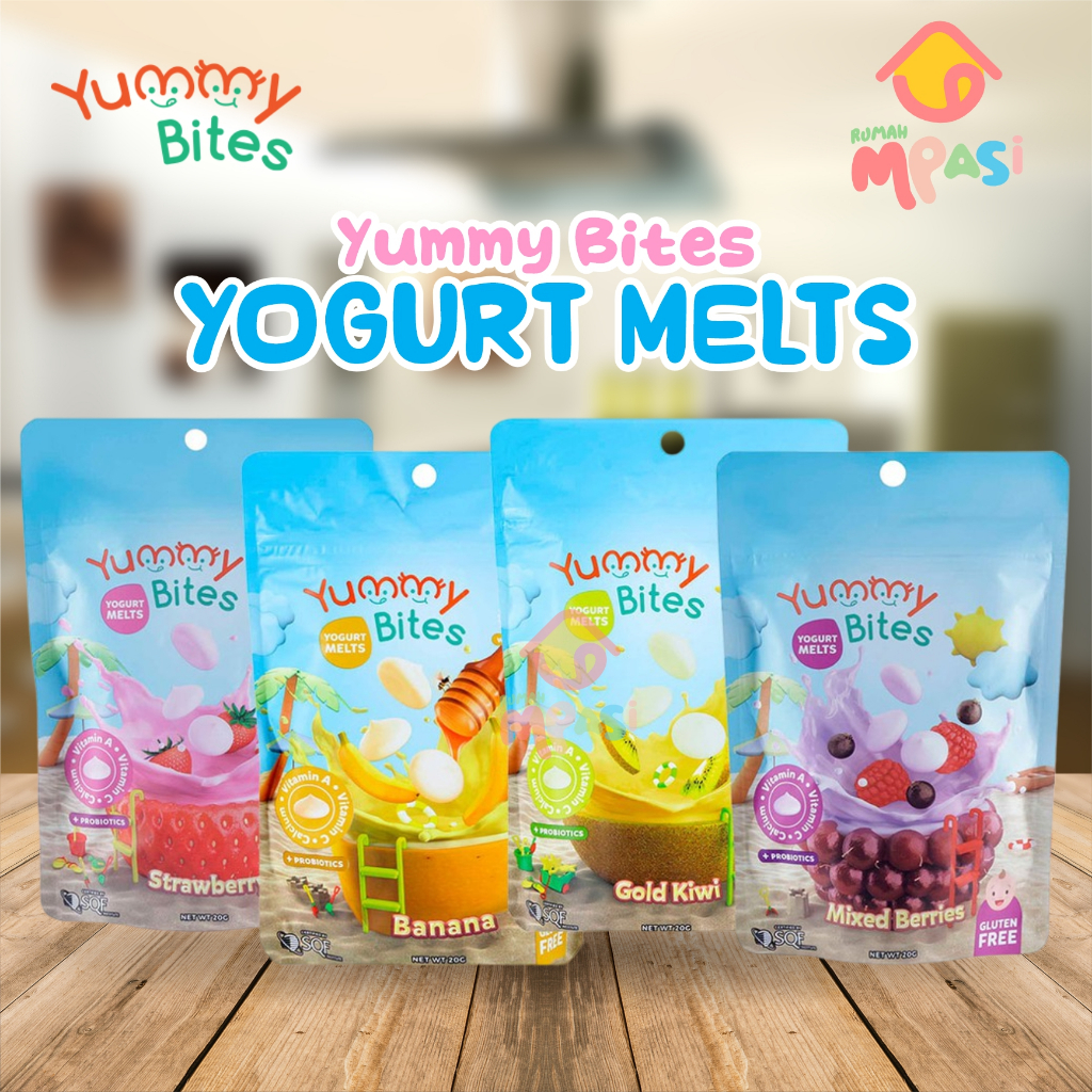 

YUMMY BITES YOGURT MELTS CAMILAN/SNACK SEHAT UNTUK BAYI MPASI - 20gr