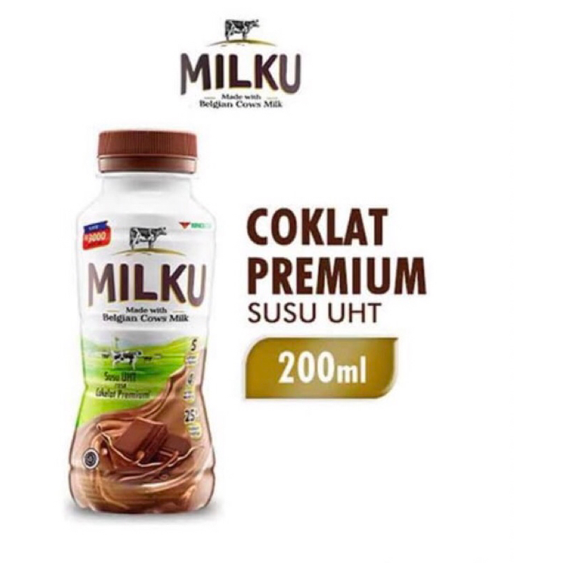 Susu MILKU  200ml coklat