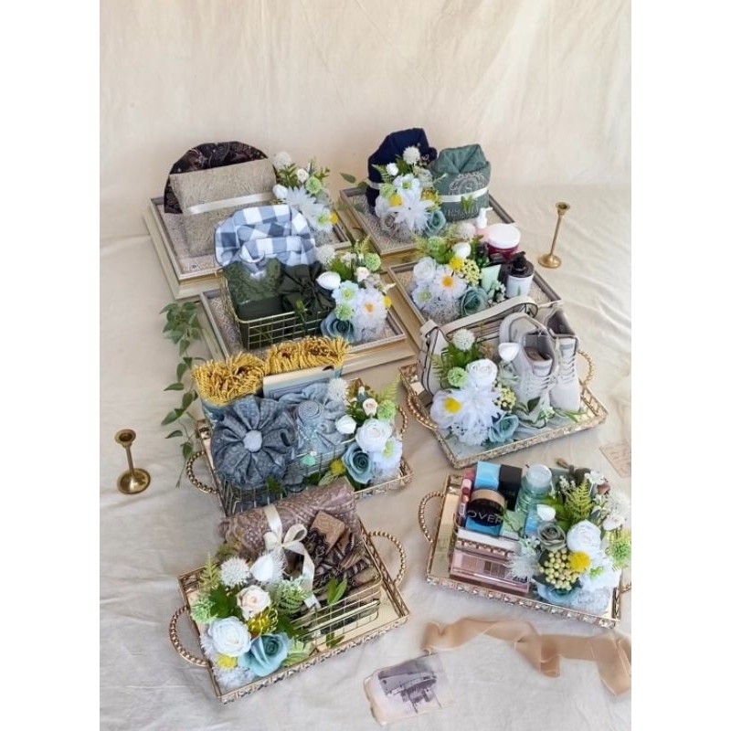 Paket seserahan premium 8 parsel / hantaran nikah mewah / hantaran pernikahan cantik / hias seseraha