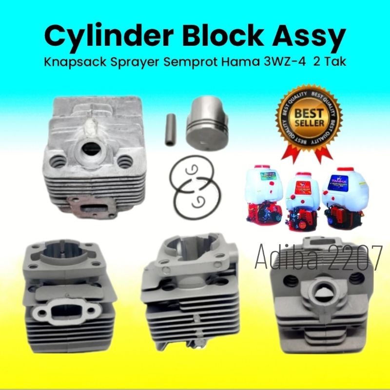 Cylinder blok seher boringan mesin semprot hama 3wz4 2 tak for tasco 3wz-4 diameter piston 34mm set 