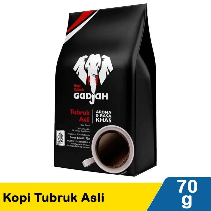 

Gadjah Kopi Tubruk Asli 70G