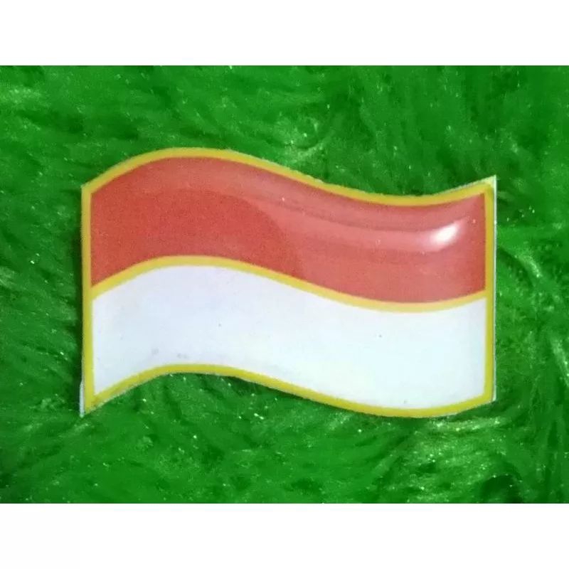 PIN BENDERA MERAH PUTIH BERKIBAR