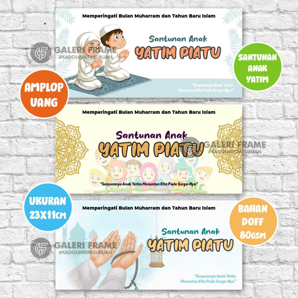 

AMPLOP BESAR UNTUK UANG SANTUNAN ANAK YATIM PIATU BERTEMA KARTUN UNTUK DIBULAN MUHARRAM/TAHUN BARU ISLAM/ACARA SEDEKAH/ACARA BERBAGI/SYUKURAN/PEDULI SESAMA AGAR MEREKA BAHAGIA DAN SENANG MENERIMA AMPLOP YANG BERGAMBAR DAN MENARIK DAN KEREN TENTUNYA