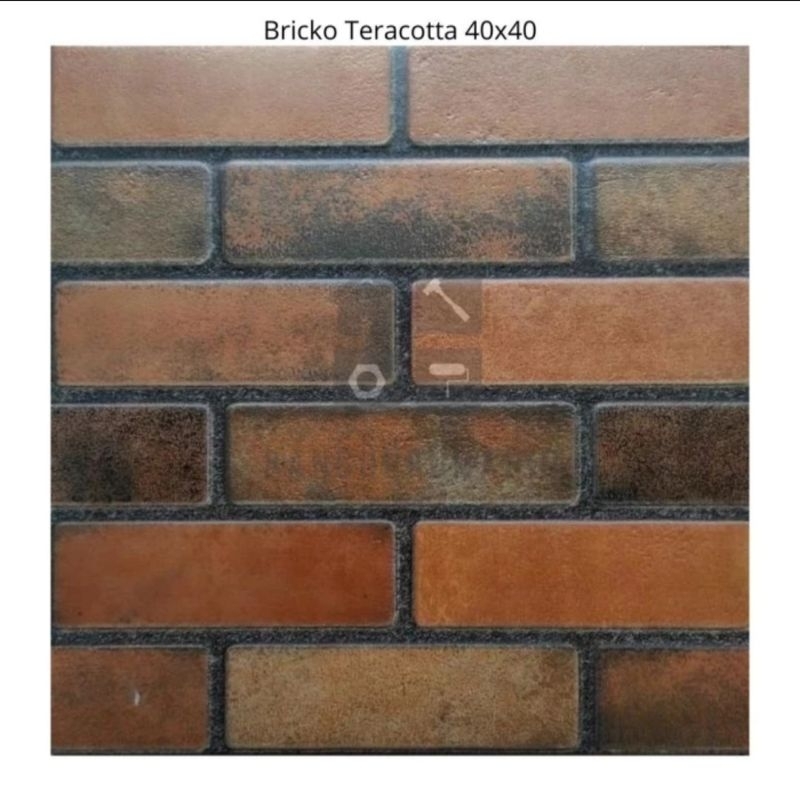 Keramik Kasar Accura Bricko Teracota 40x40