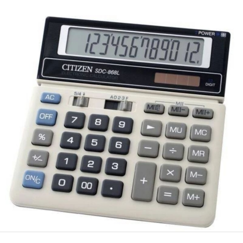 

Kalkulator Citizen SDC 868L Calculator 12 Digit