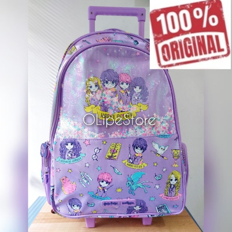 SMIGGLE - Harry Potter Trolley Backpack Tas Troli Trolley Smiggle (G)