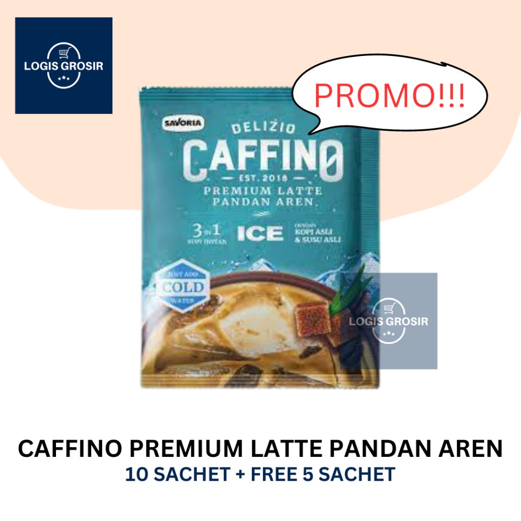 

Caffino Delizio Premium Latte Pandan Aren Ice Es Kopi Instan Renceng