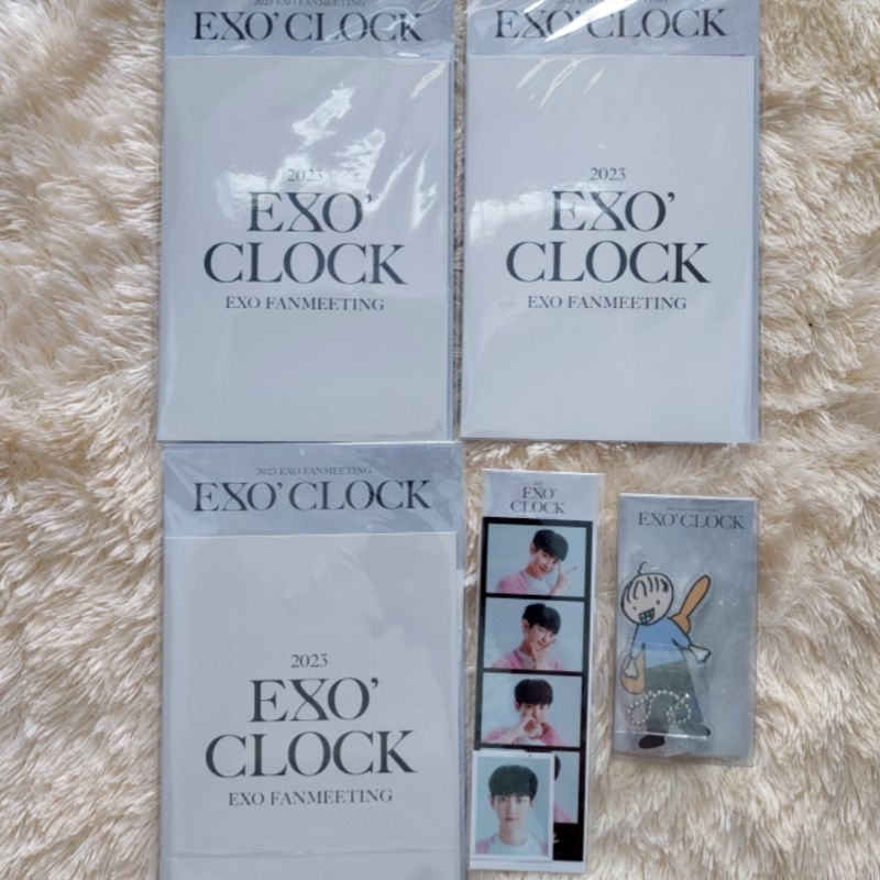 EXO 11TH ANNIVERSARY MD 4CUT PHOTO EXO CLOCK AR TICKET CHEN SEHUN CHANYEOL PHOTOCARD PC