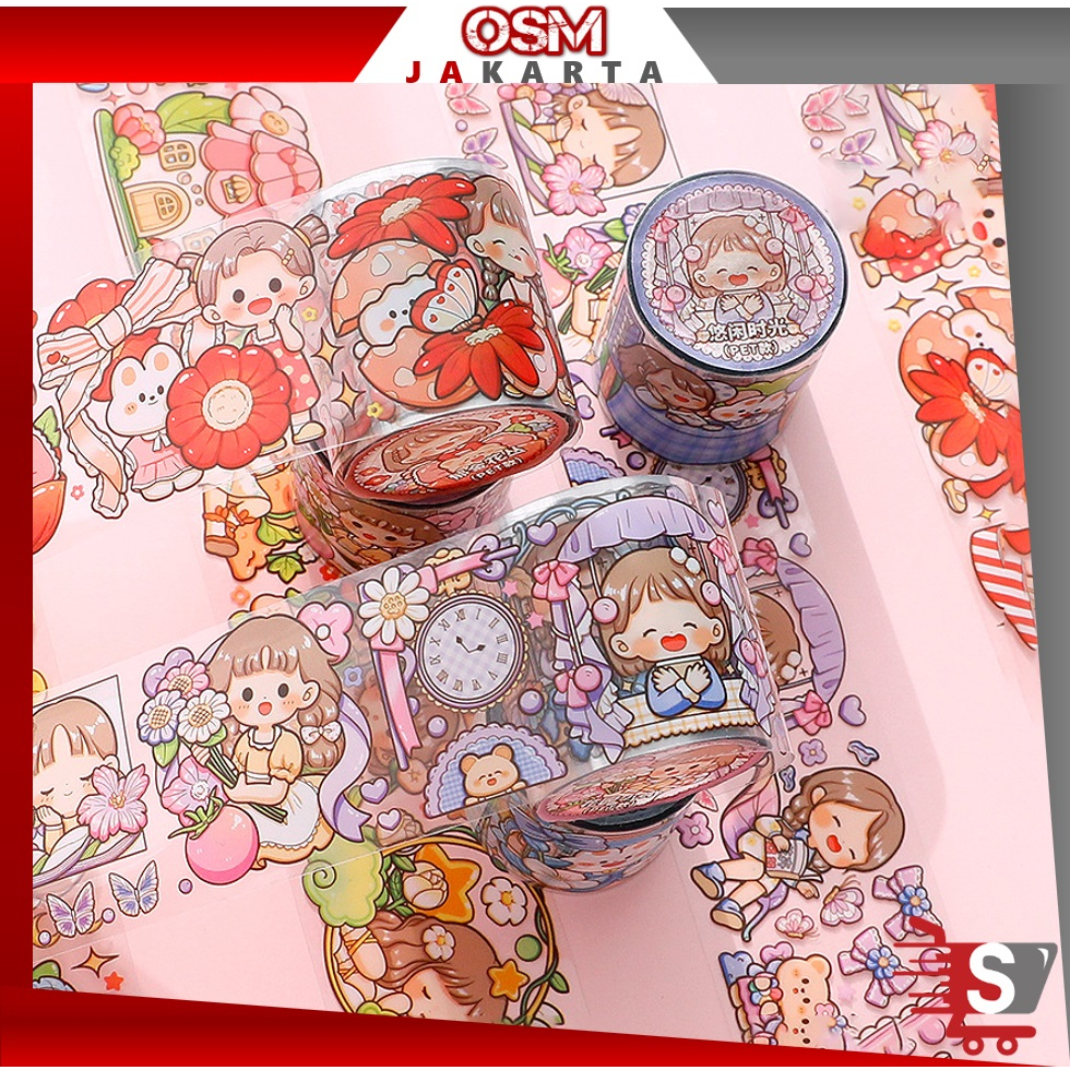

OSM JKT 5895 Stiker Gulung / Sticker Rolling Lucu Karakter Besar / Sticker Roll Lucu / Sticker Karakter Anak Roll / Washitape Sticker PVC