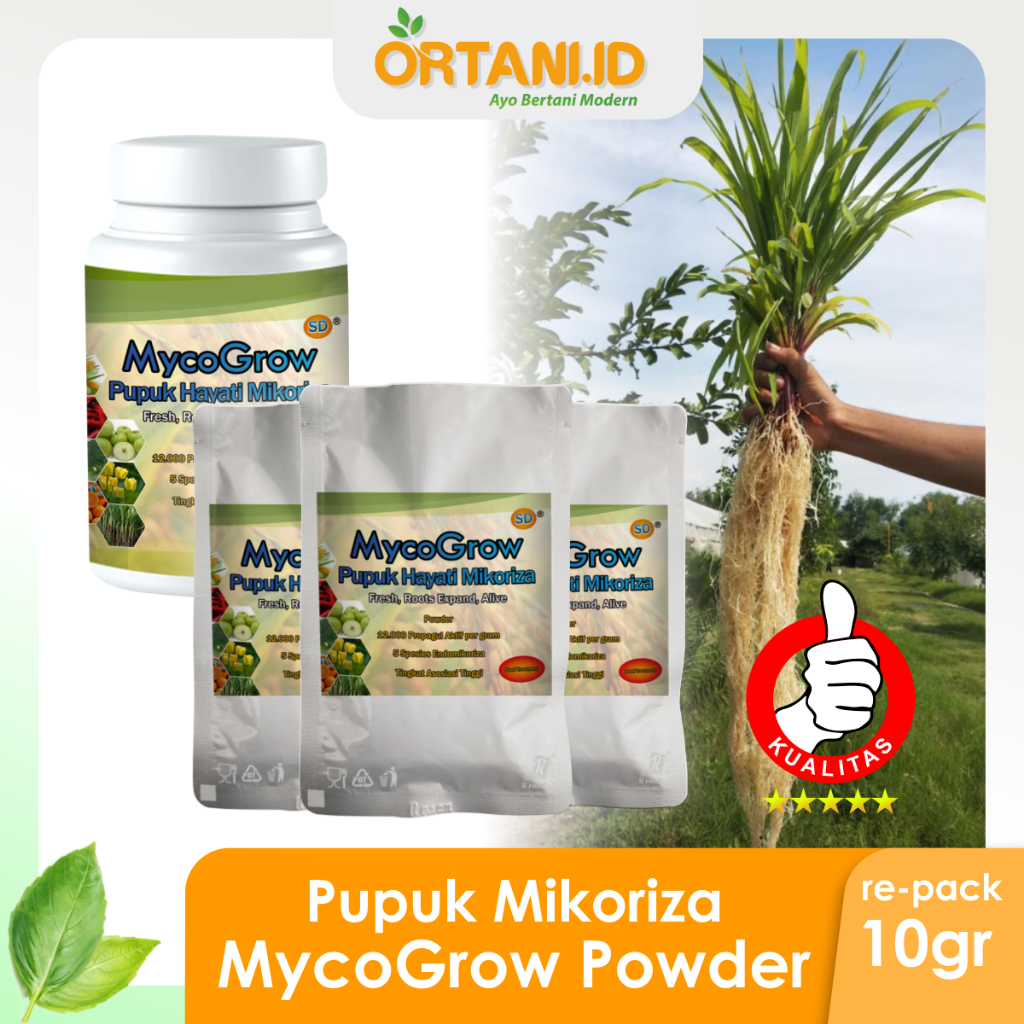 Pupuk Hayati MycoGrow Powder Pupuk Jamur Mikoriza repack original 100%