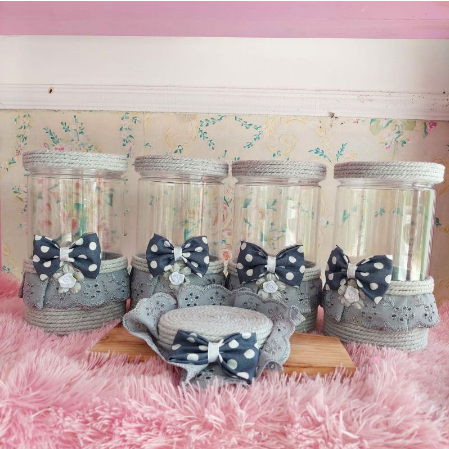 (M4) Toples Snack / Toples Shabby / Toples Hias /Toples Lucu ( 1 set dapat 4)