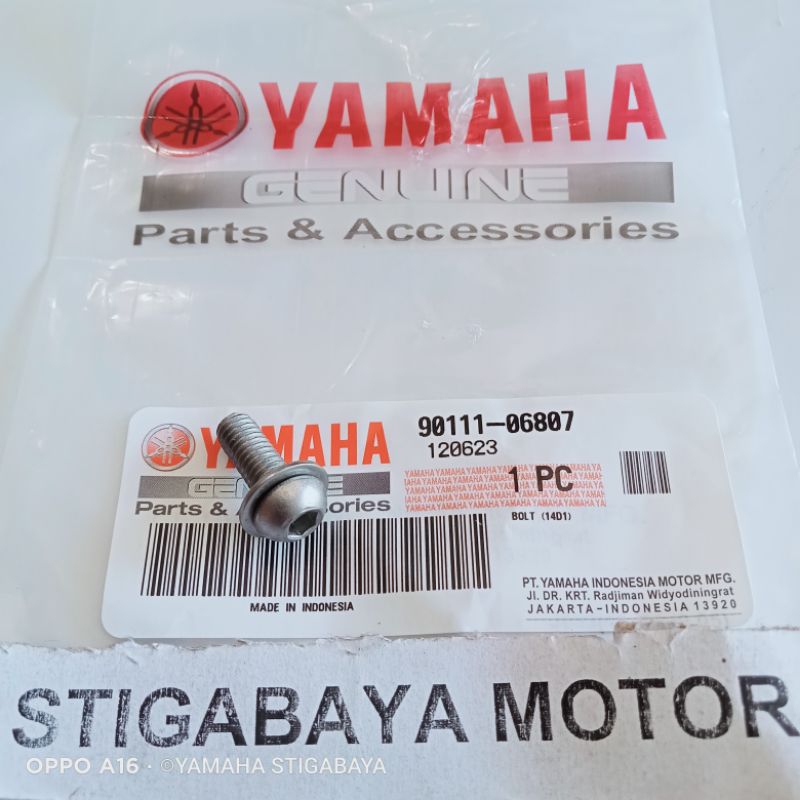 baut tutup knalpot Mio smile bolt cover knalpot nmax baut tameng knalpot aerox baut encup knalpot MX