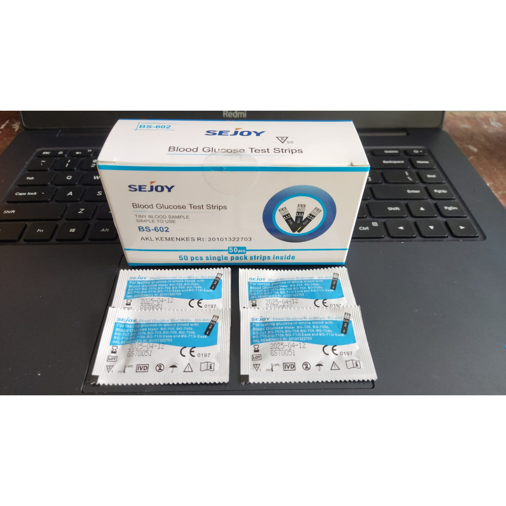 Strip gula darah Sejoy | Glucose test strip | Blood glucose test strip