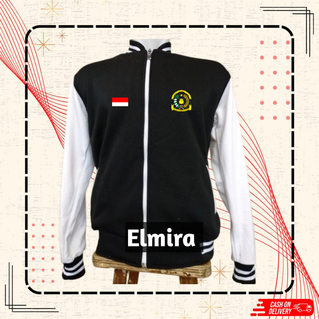 Jaket Varsity Direktorat Keuangan Angkatan Darat custom