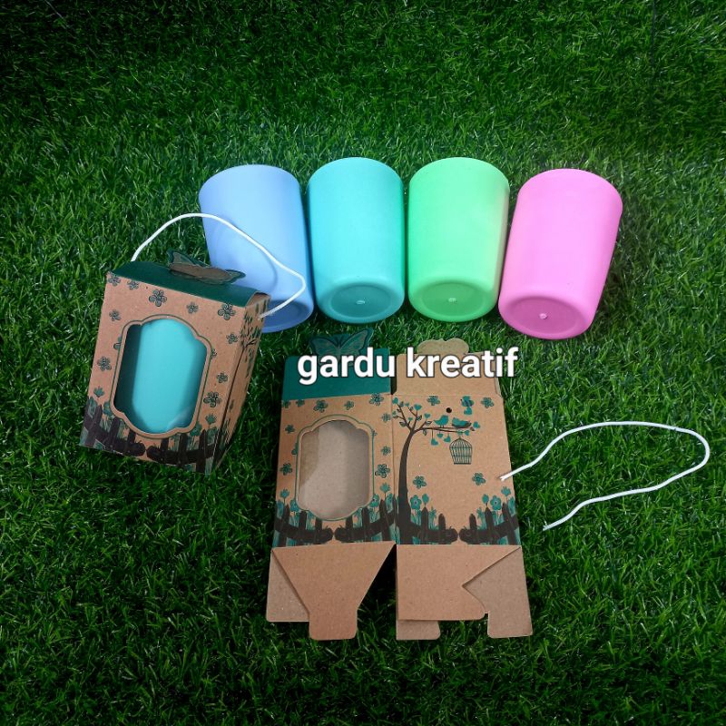 25 Pcs Souvenir Gelas Plastik Kemasan Box / SOVENIR PERNIKAHAN / SOFENIR PERNIKAHAN / SUFENIR PERNIK