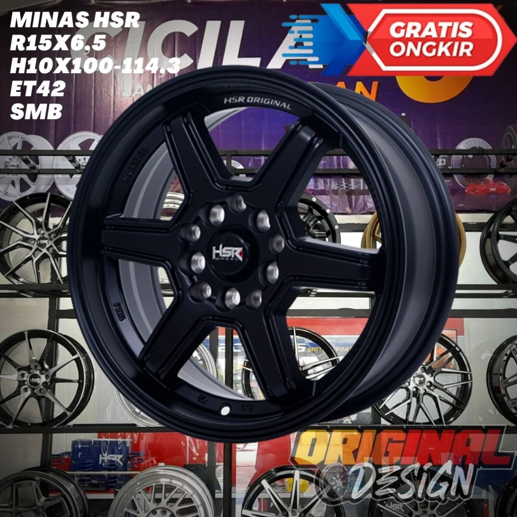 Velg Mobil Ring 15 HSR Minas R15 Untuk Innova , Ertiga , Xpander , Kuda