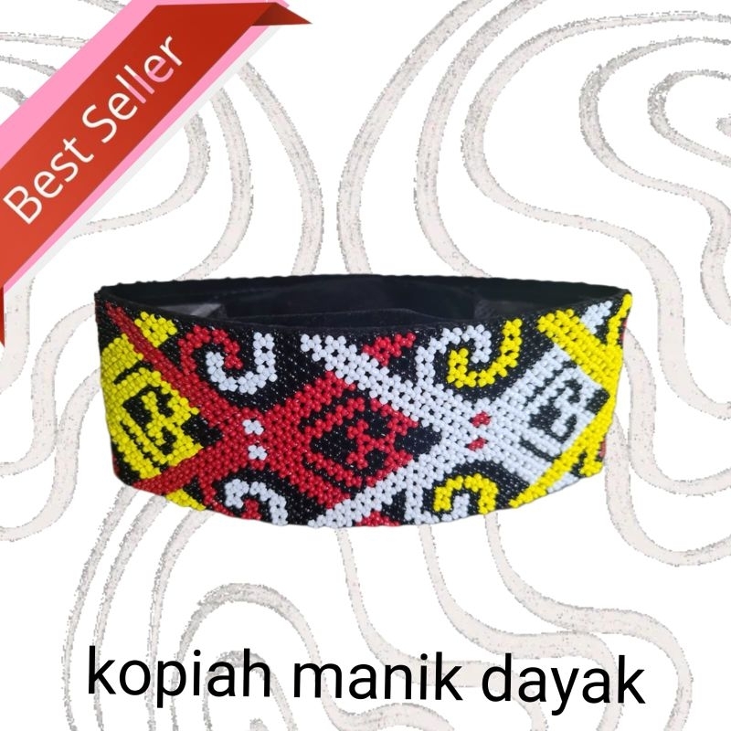 peci manik songkok manik khas dayak kalimantan peci unik khas  dayak kalimantan