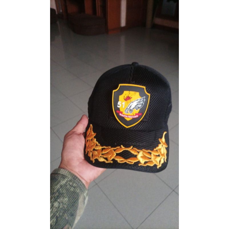 Topi pamen Mabes TNI penerangan 51 kodam bukit barisan jayakarta mulawarman tanjungpura udayana