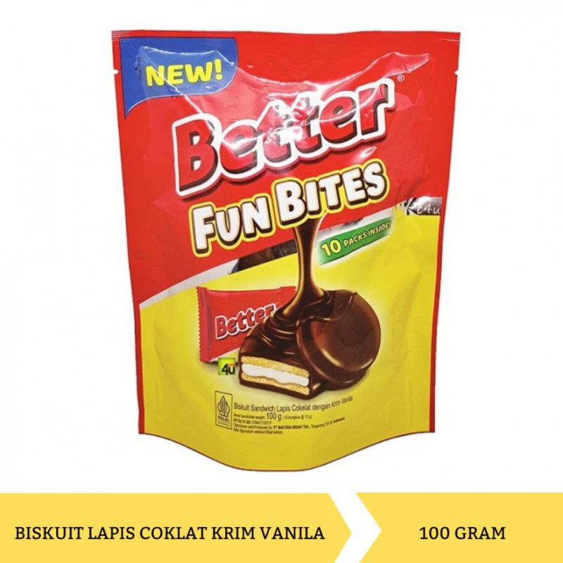 

BISKUIT ROMA BETTER FUN BITES POUCH 100 GR