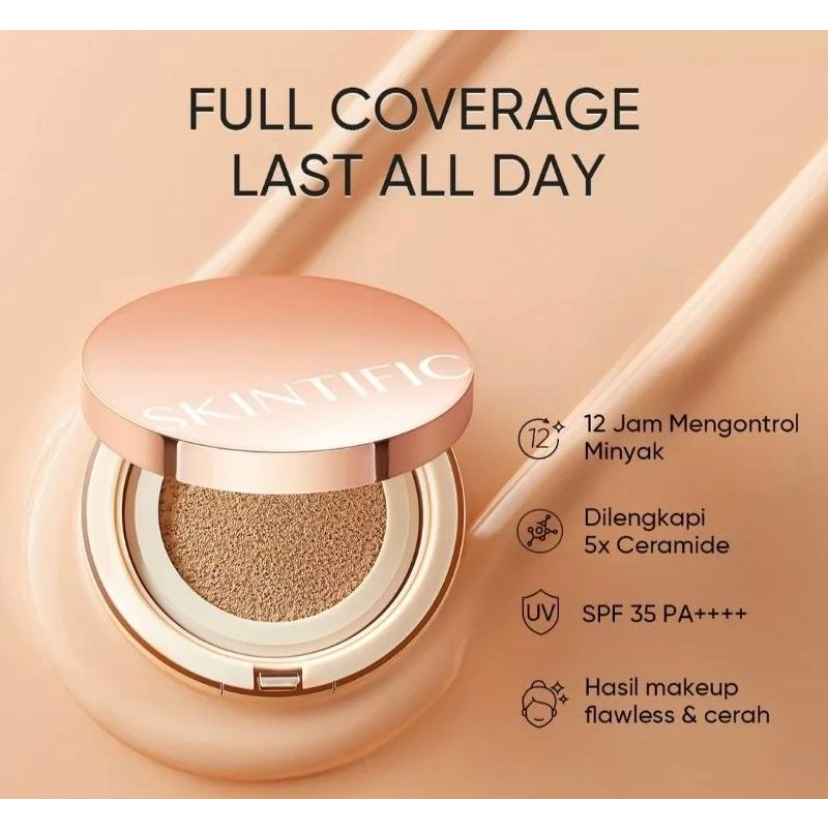 

SKINTIFIC Cover All Perfect Cushion UV SPF 35 PA++++ 24H Long-lasting High Coverage Poreless&Flawless Foundation Flawless BB Cushion CC Cushion Makeup