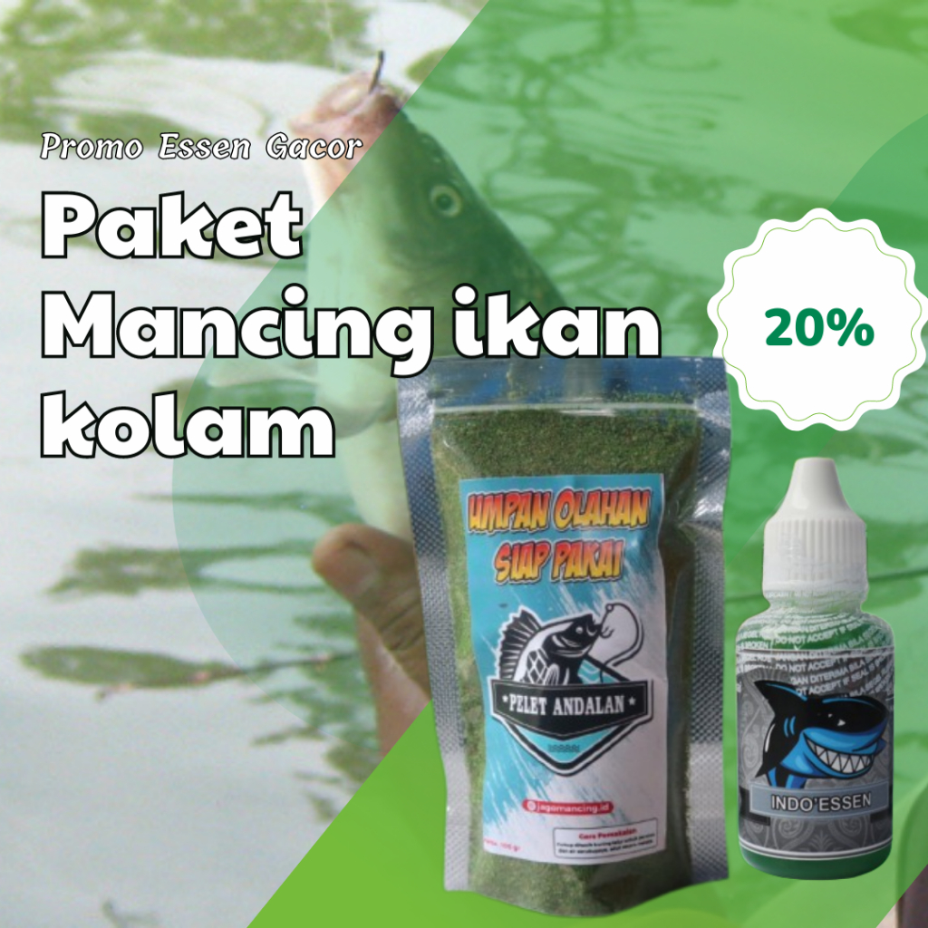[ bisa cod ] Paket Mancing Gacor Umpan Essen Premium Untuk Ikan lele,Nilem,Mujair,Bawal,Sidat,Sepat 