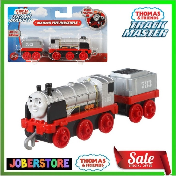 Thomas & Friends Track Master Push Along Metal Engine - Merlin The Invisible