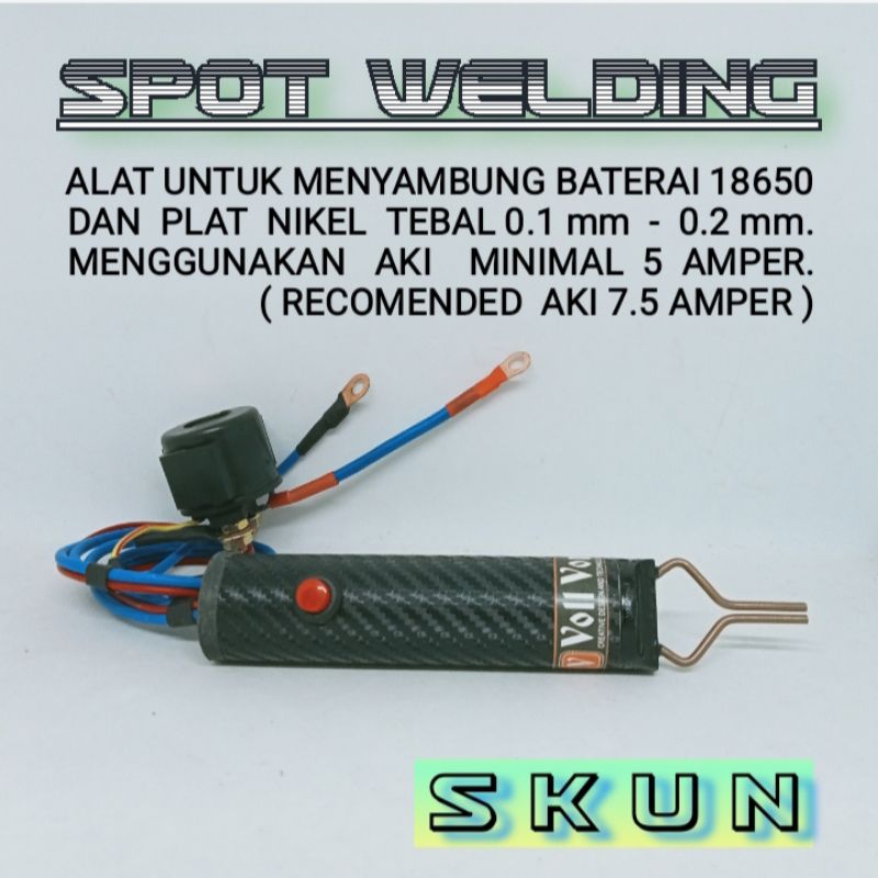 SPOT WELDER dc 12v ALAT LAS TITIK UNTUK BATERAI welding spot SKUN