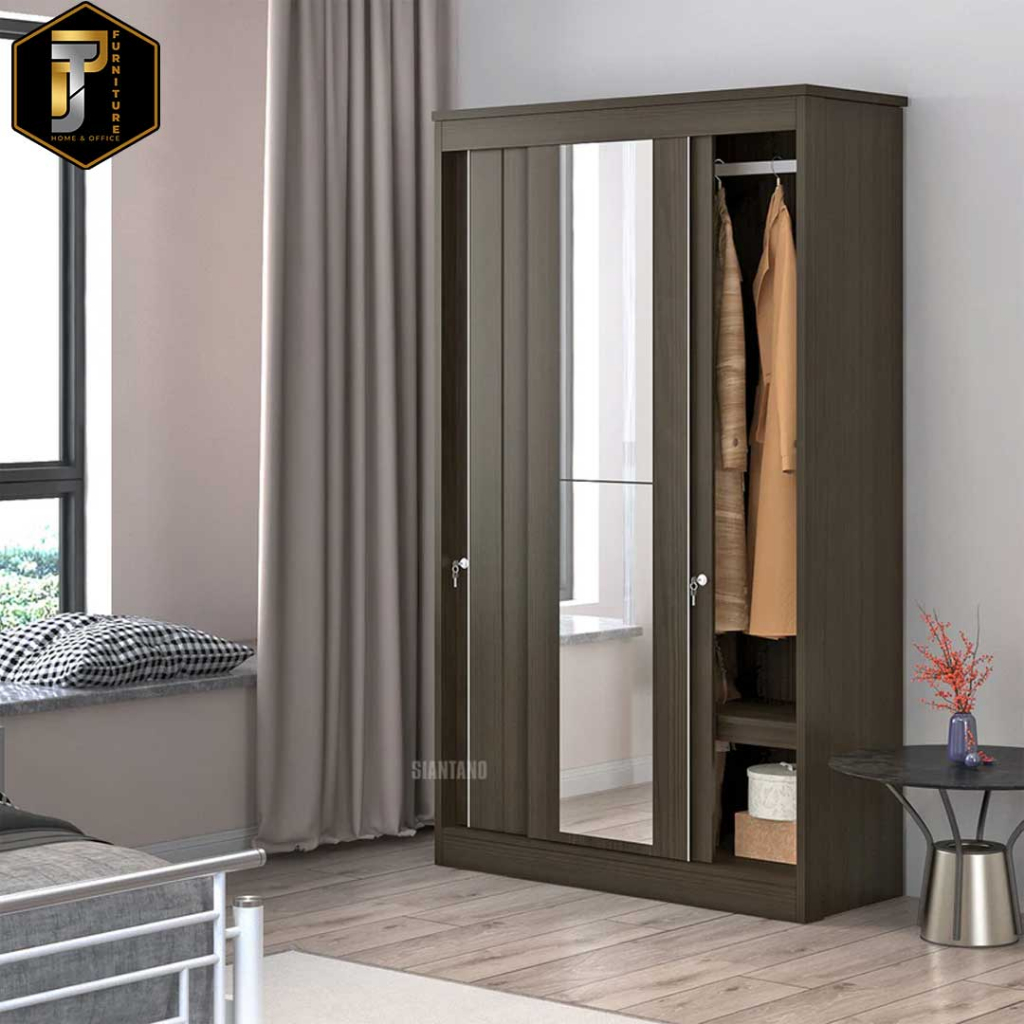 Wardrobe / Lemari Pakaian Pintu Sliding Siantano LP HAVANA 253 SL Murah Pontianak