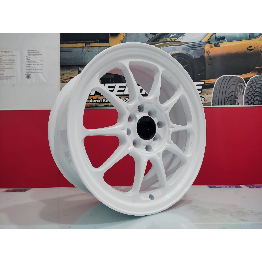 Velg Mobil Celong Ring 16 HSR DL warna putih untuk Mobilio, Freed dll