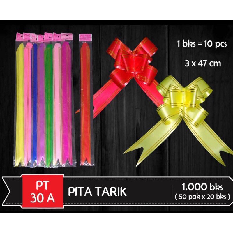 

pita serut / pita tarik size L (1pcs) / dekorasi kado