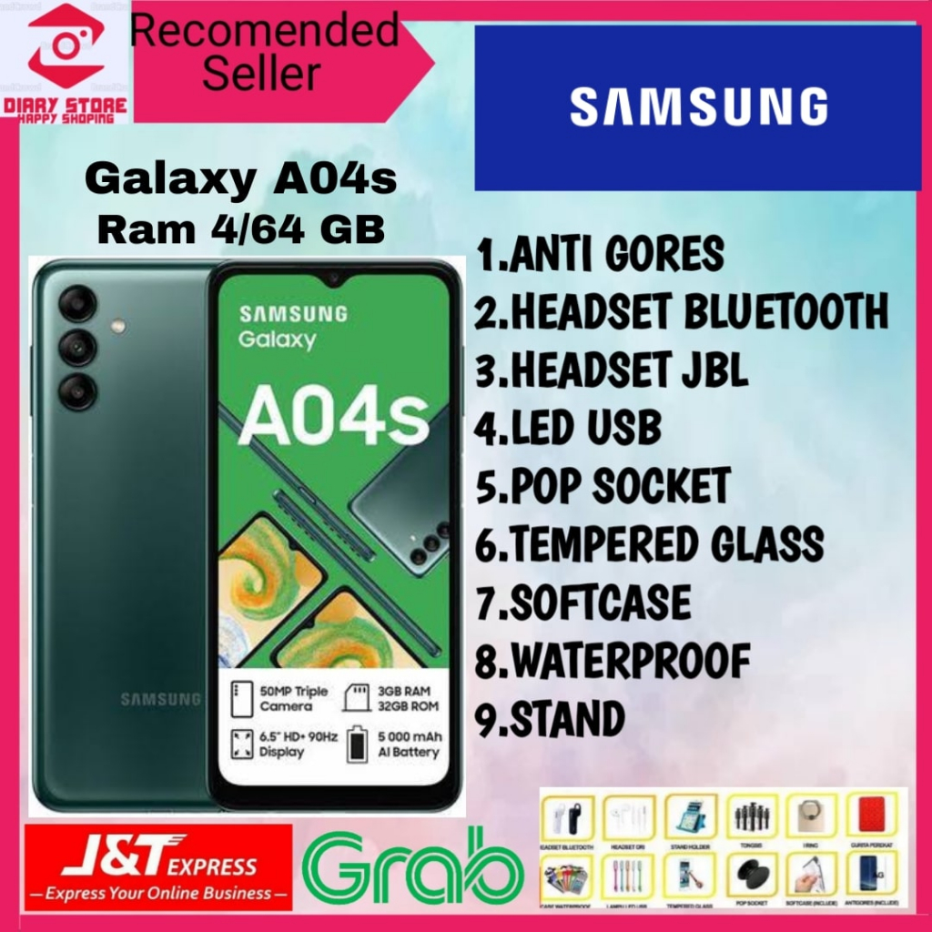 SAMSUNG GALAXY A04s RAM 4/64GB GARANSI RESMI SAMSUNG SEIN