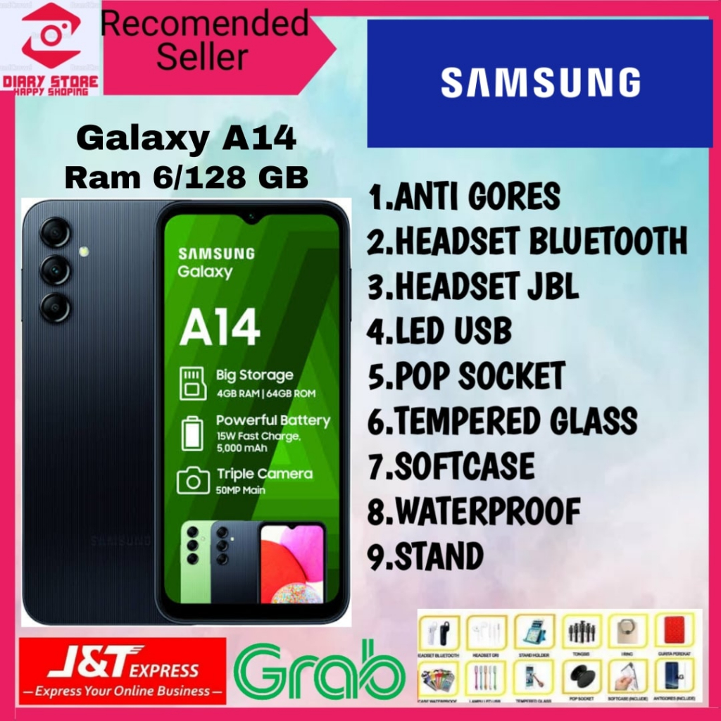 SAMSUNG GALAXY A14 [4G & 5G] RAM 4/128GB & 6/128GB GARANSI RESMI SAMSUNG SEIN