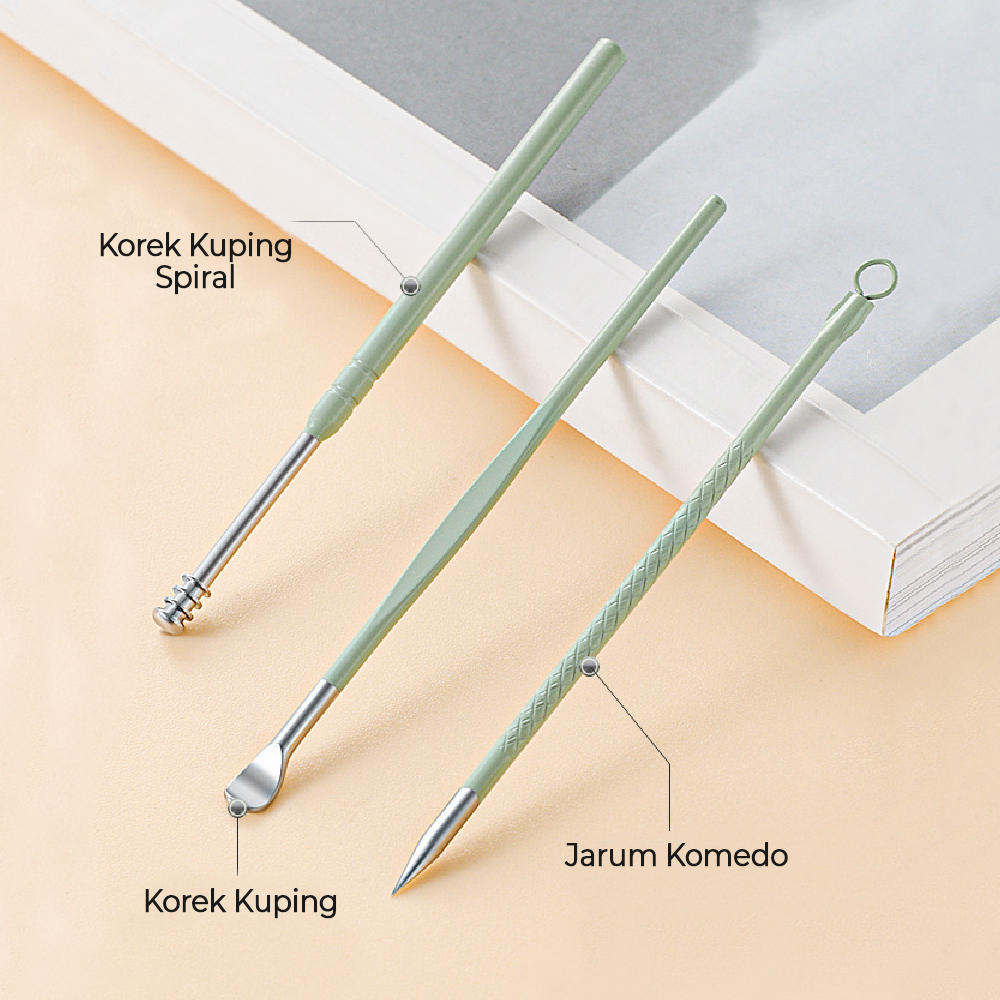 18 PCS / SET BOX - Manicure &amp; Pedicure - Carbon Steel - Set Perawatan Kuku Tangan &amp; Kaki - Cantengan - Gunting Bulu Hidung - Korek Kuping - Pembersih Komedo - Gunting Alis - Kikir Kuku