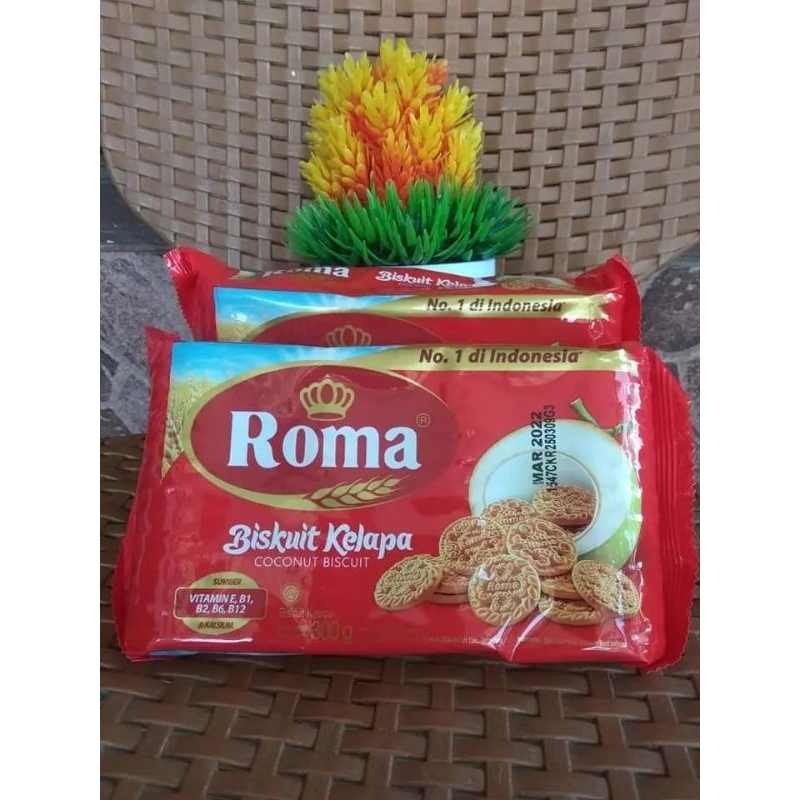 Biskuit roma kelapa 300g/ roma kelapa/ roma/ biskuit roma kelapa