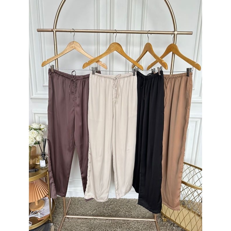 Unq satin drape pants