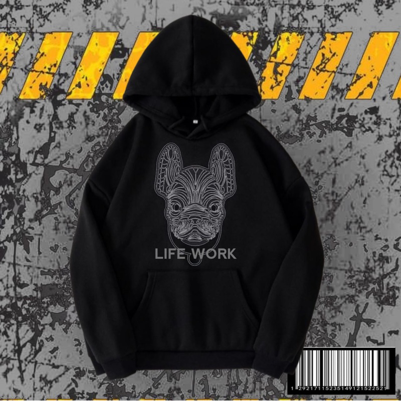 HOODIE MOTIF LIFEWORK TERBARU