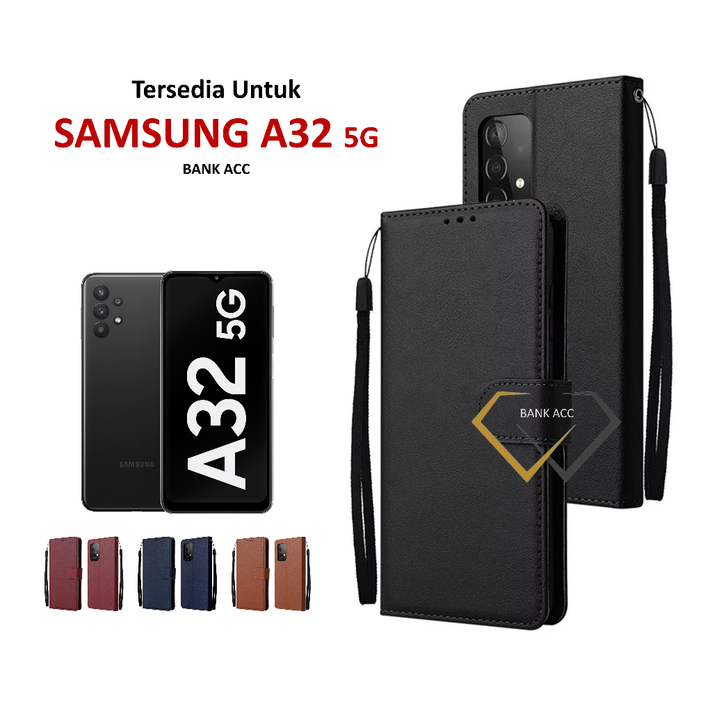 Case SAMSUNG A32 | A33 | A34 | A35 Casing Flip Dompet Kesing HP Kulit Premium