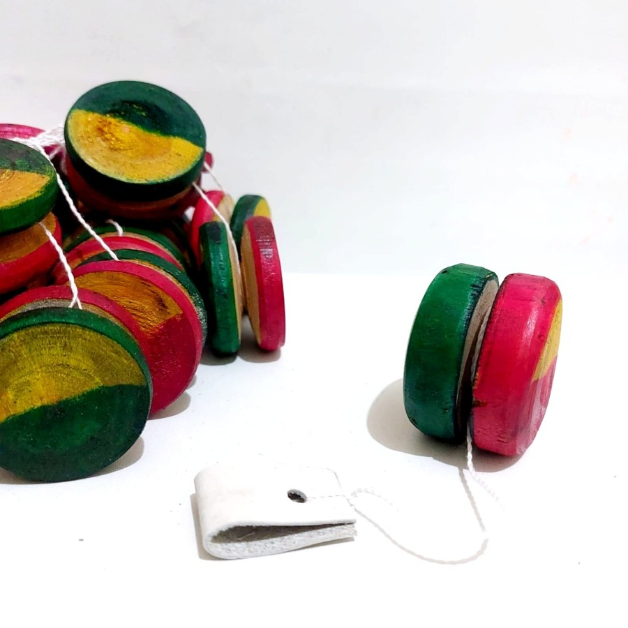 Grosir Yoyo Kayu Mini Isi 20 Pcs