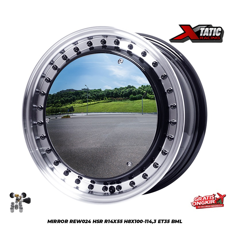 velg mobil agya brio karimun wuling airev ring14 HSR MIRROR