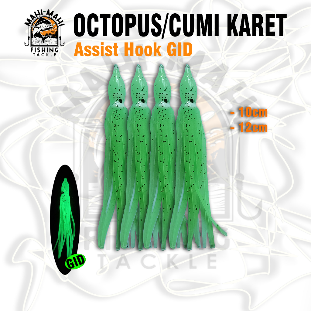Octopus Skirt 10cm 12cm Cumi Karet Silikon