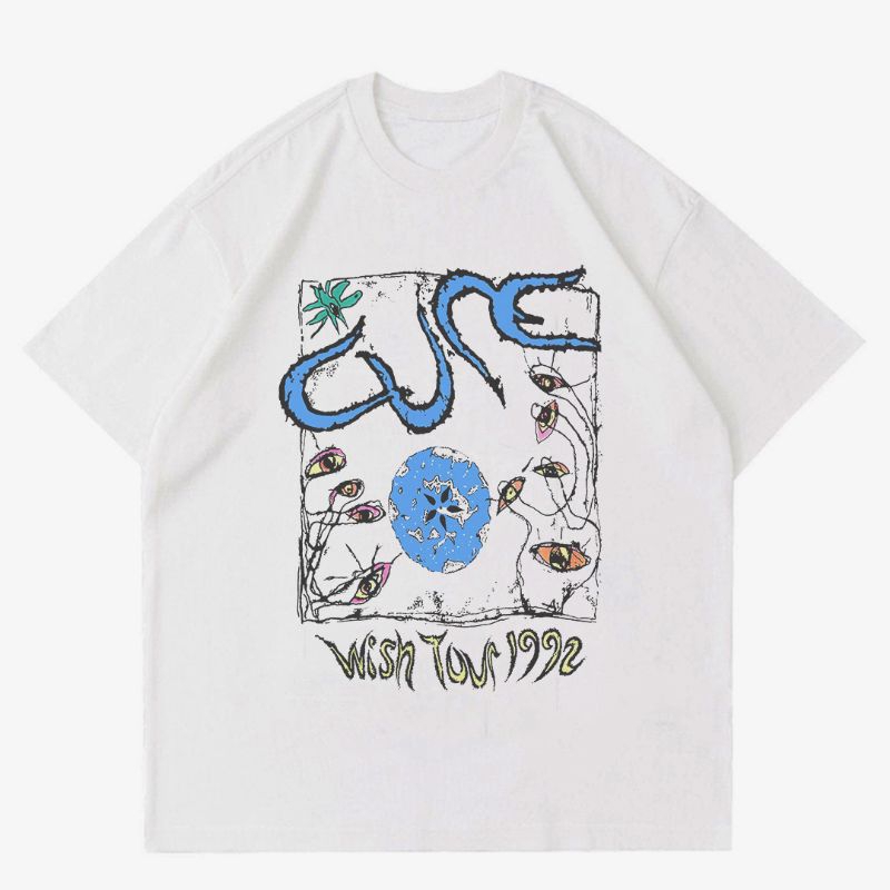 KAOS BAND THE CURE "WISH TOUR 1992" | T-SHIRT BAJU BAND VINTAGE THE CURE | KAOS BAND PRIA
