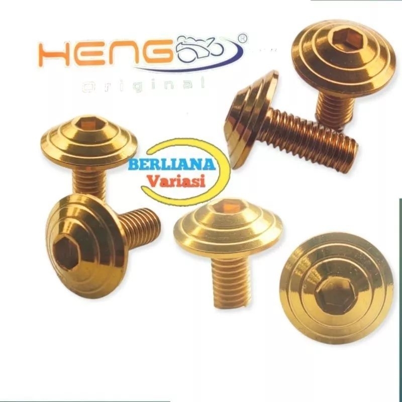 1set Baut probolt disc cakram vario new 125 150 Lubang 5 baut probolt piringan cakram baut cakram va