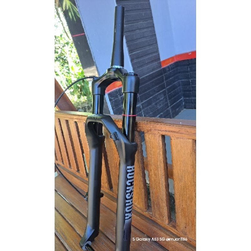 Fork Rockshox Recon D35 29er stancion 35 travel 120mm, remote lock TA 15x110 boost kondisi mulus
