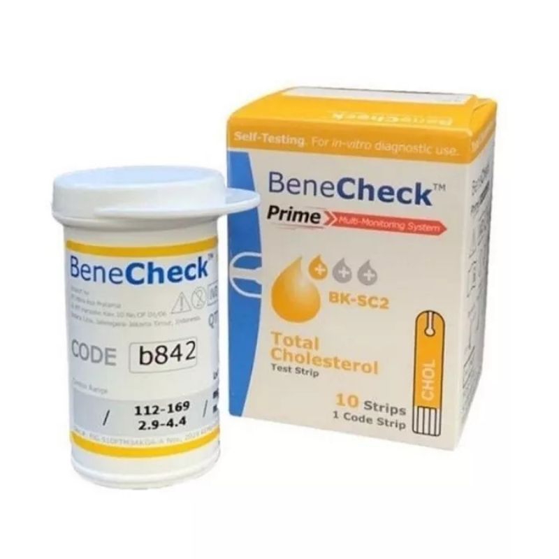 BENECHECK CHOLESTEROL 10  Strip Kolesterol BeneCheck Prime