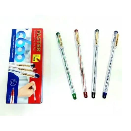 

FASTER Pulpen Faster C600 ECER Warna Tinta Hitam
