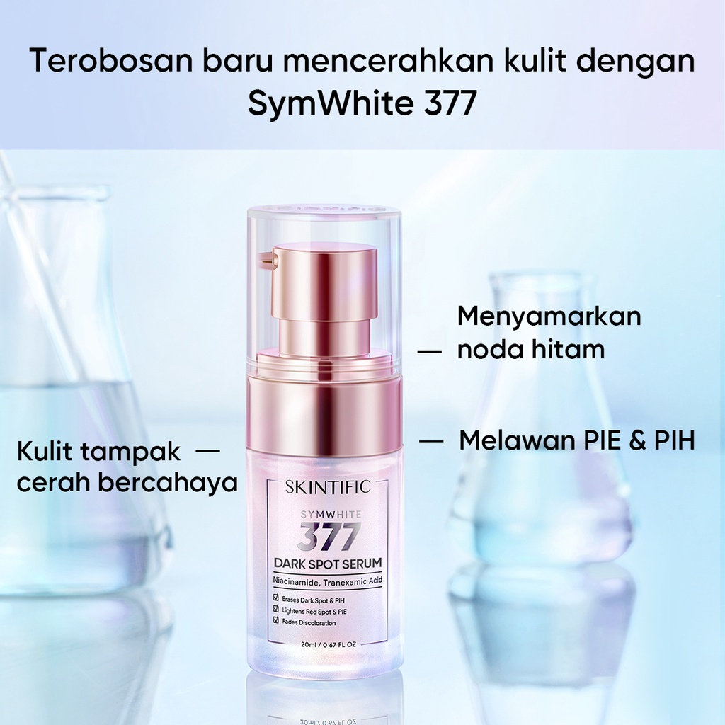 SKINTIFIC Brightening Serum Mencerahkan Kulit SymWhite 377 Dark Spot Serum Pencerah Wajah Perawatan Kecantikan Treatment untuk Kulit