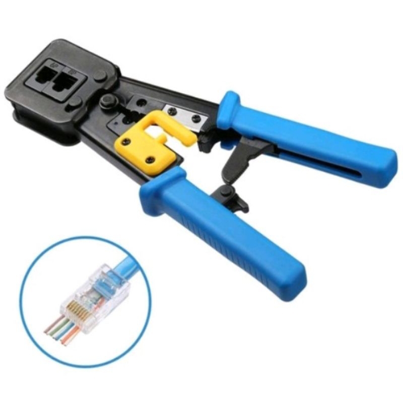 TANG CRIMPUNG RJ45 EZ ANTI GAGAL CAT 5 / CAT 6 CRIMPING TOOL RJ 45