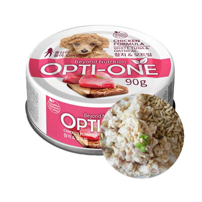 Opti-One Dog Chicken & White Tuna, Oatmeal 90gr