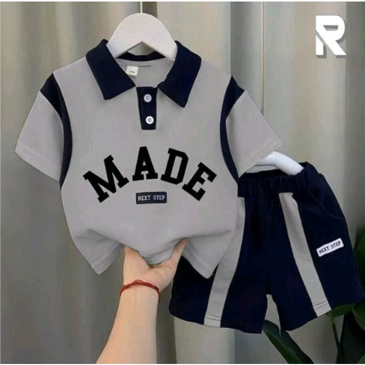 SETELAN ANAK LAKI LAKI DAN PEREMPUAN TERBARU/MOTIF KERAH MADE UNTUK 1-5 TAHUN